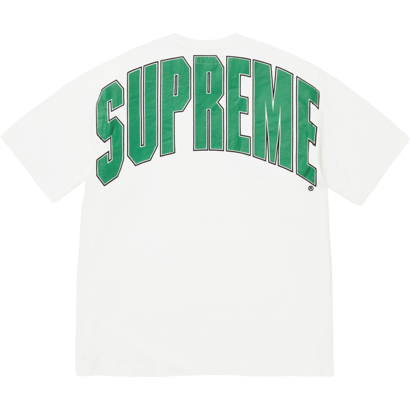 Supreme FW24 WEEK1 Cracked Back Arc SS Top logoT