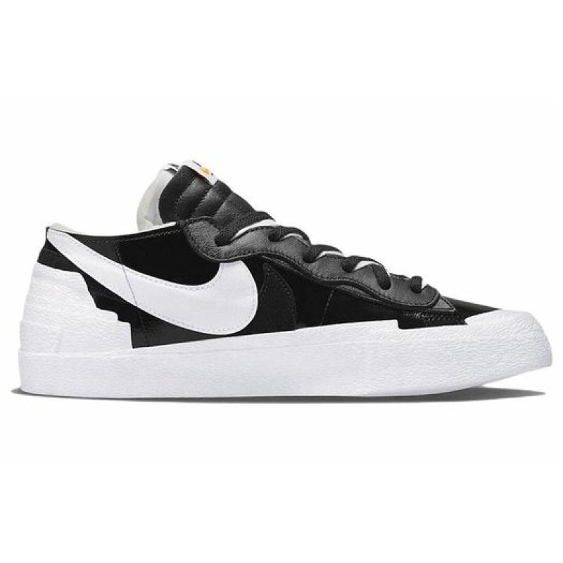 Sacai x Nike Blazer Low black patent leather