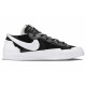 Sacai x Nike Blazer Low black patent leather