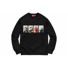 Supreme FW18 Mike Kelley AhhYouth Crewneck Sweatshirt Black
