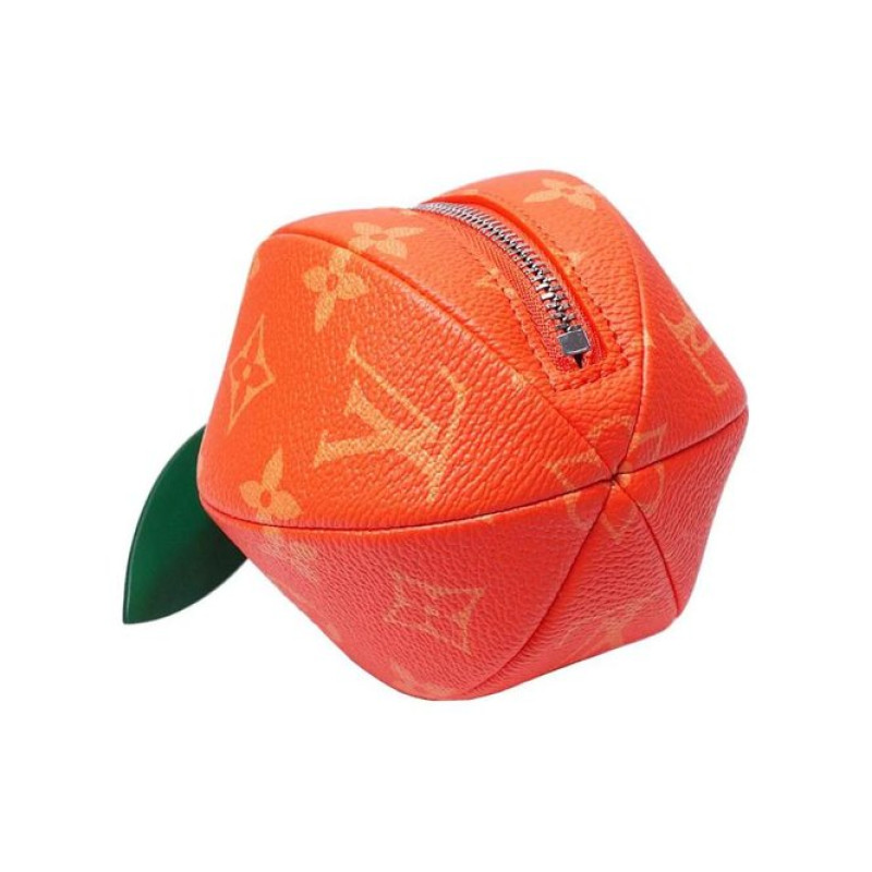 LOUIS VUITTON Orange pouch Monogram