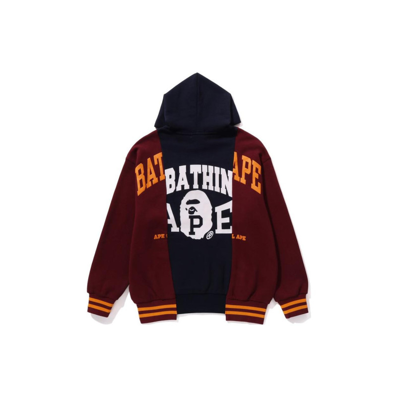 BAPE Color Blocking Pullover Hoodie