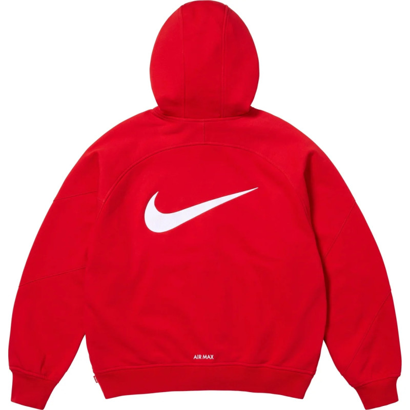 Supreme x Nike SS25 WEEK4 Zip Up Hooded Sweatshirt logo