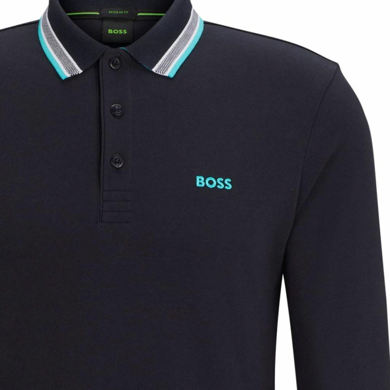HUGO BOSS Cotton-Piqu Polo Shirt With Contrast Logo PoloPolo