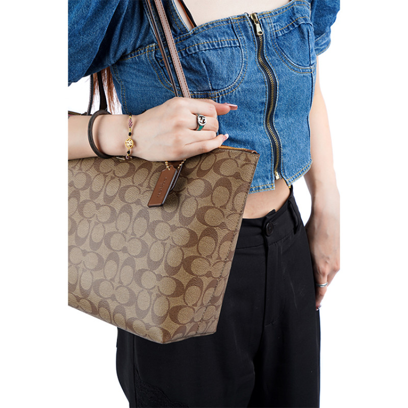 COACH Zip Top Tote 30 Tote