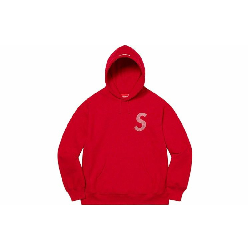 Supreme Week 6 x Swarovski S Logo Hooded Sweatshirt S