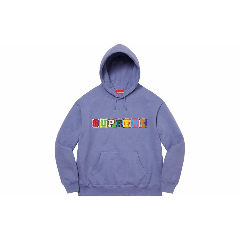 Supreme SS23 Week9 BEADED HOODED SWEATSHIRT Logo