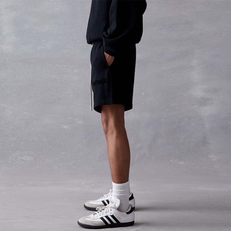 23Fear of God Essentials SS23 Sweatshort Essentials Cor Jet Black