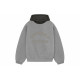 Fear of God Essentials SS24 Nylon Fleece Hoodie Dark Heather Oatmeal