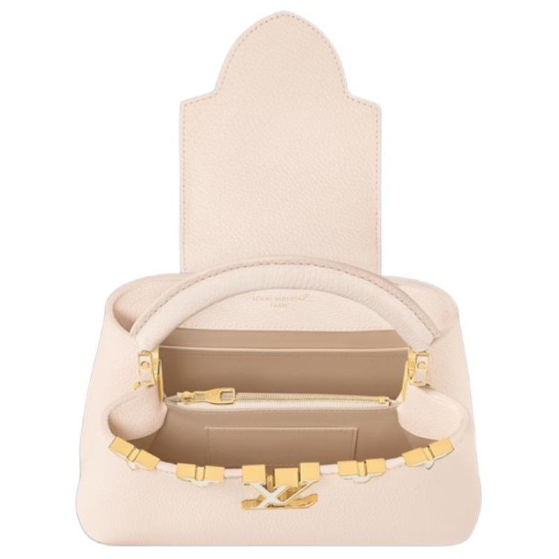 LOUIS VUITTON Capucines BB Logo Taurillon