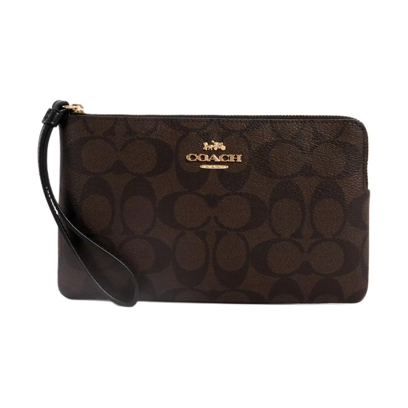 COACH Corner Zip Wristle 20 Logo