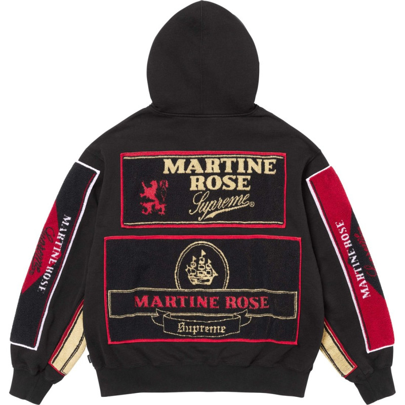Supreme x Martine rose FW24 WEEK4 Towel Zip Up Hooded Sweatshirt