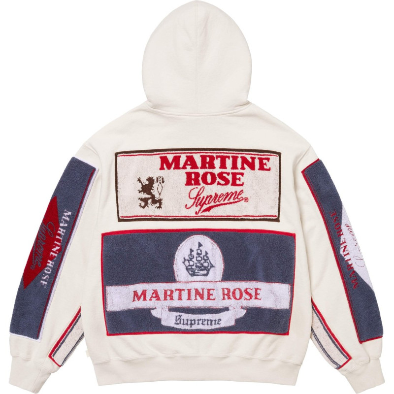 Supreme x Martine rose FW24 WEEK4 Towel Zip Up Hooded Sweatshirt
