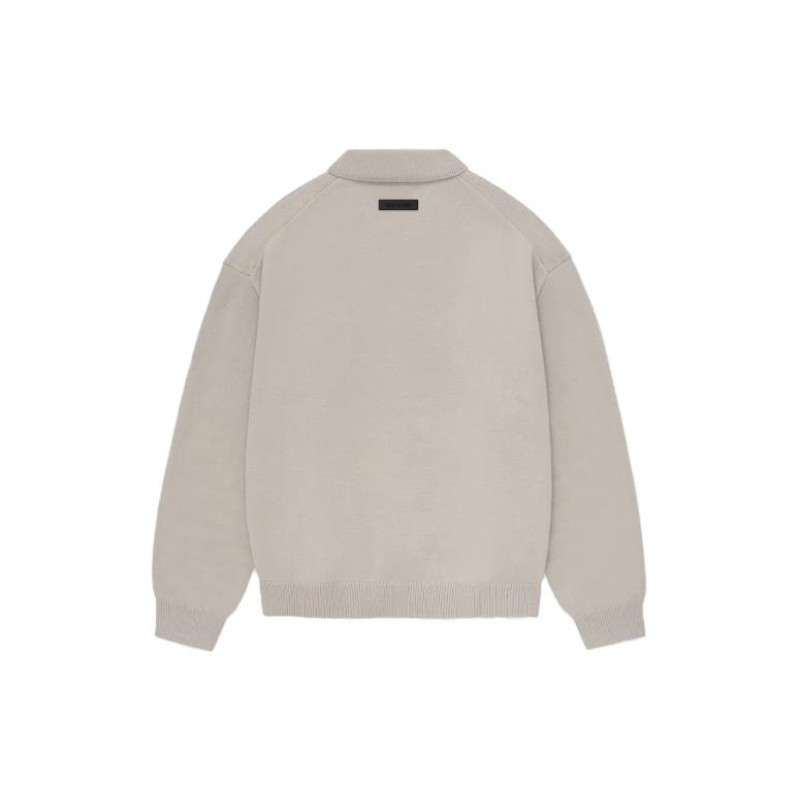 Fear of God Essentials FW23 Polo Silver Cloud