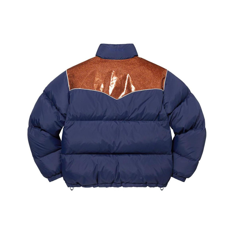 Supreme FW22 Week 18 Glitter Yoke Down Puffer Jacket