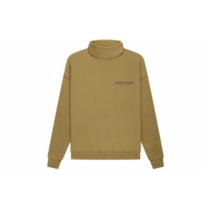 Fear of God Essentials FW21 Pullover Mockneck Amber Logo