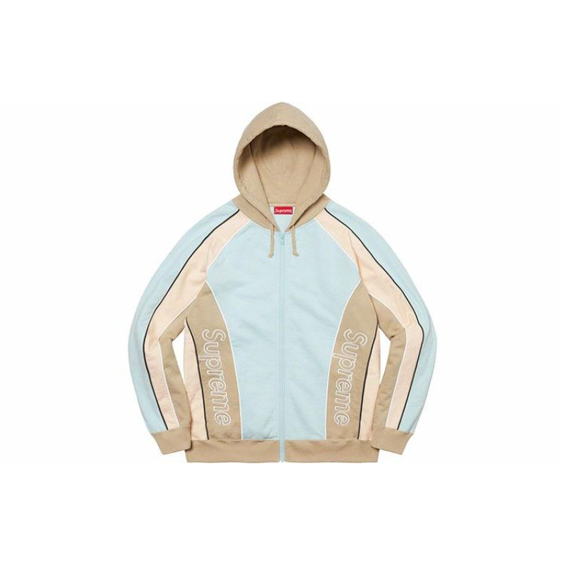 Supreme FW21 Week 3 Track Paneled Zip Up Hooded Sweatshirt