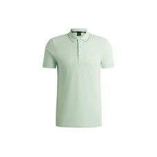 HUGO BOSS Cotton-Piqu Slim-Fit Polo Shirt With Tonal Logo Polo