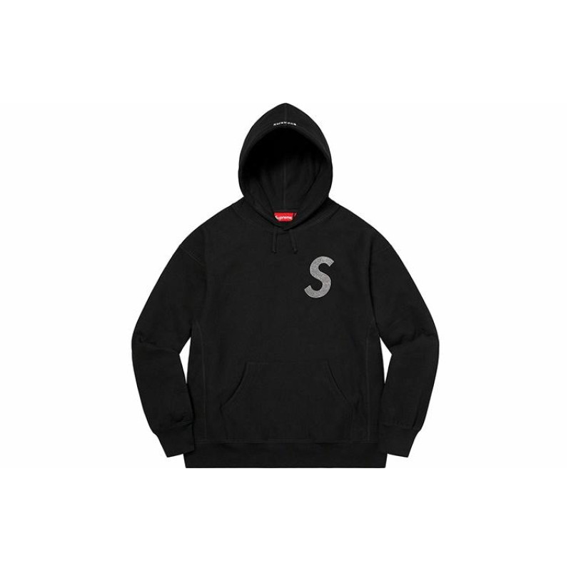 Supreme Week 6 x Swarovski S Logo Hooded Sweatshirt S