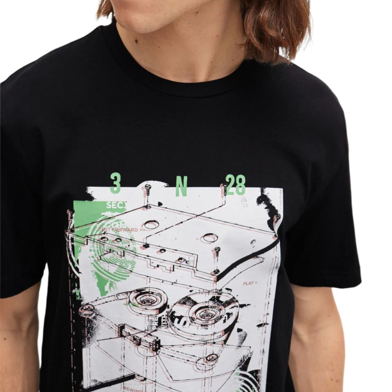 HUGO BOSS Cotton-Jersey T-Shirt With Seasonal Print T