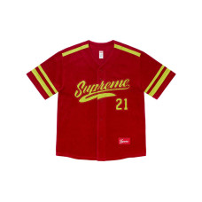 Supreme FW20 Week 6 Velour Baseball Jersey 21
