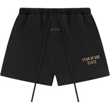 Fear of God Essentials Fall24 BACK TO SCHOOL Fleece Soccer Short BLACK