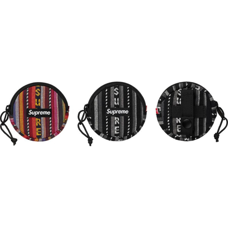 Supreme SS20 Week 9 Woven Stripe Coin Pouch
