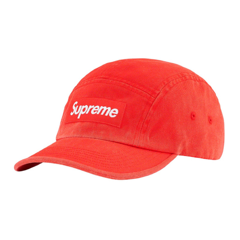 Supreme Week 1 Washed Chino Twill Camp Cap logo