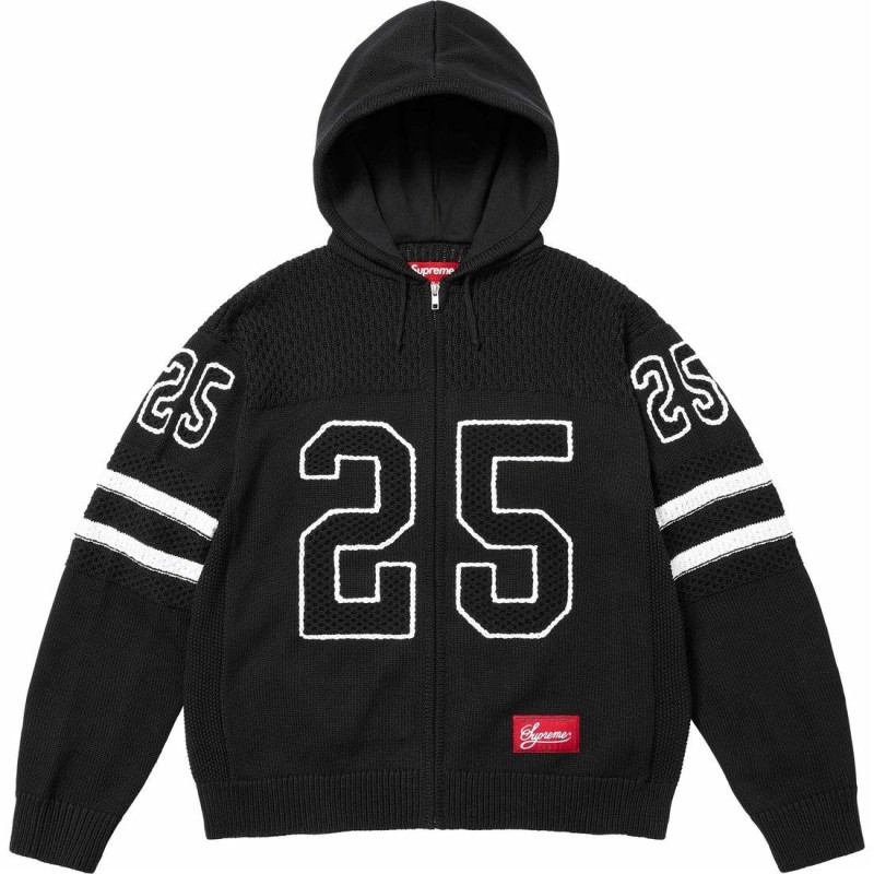 Supreme SS25 WEEK3 Sport Zip Up Hooded Sweater logo