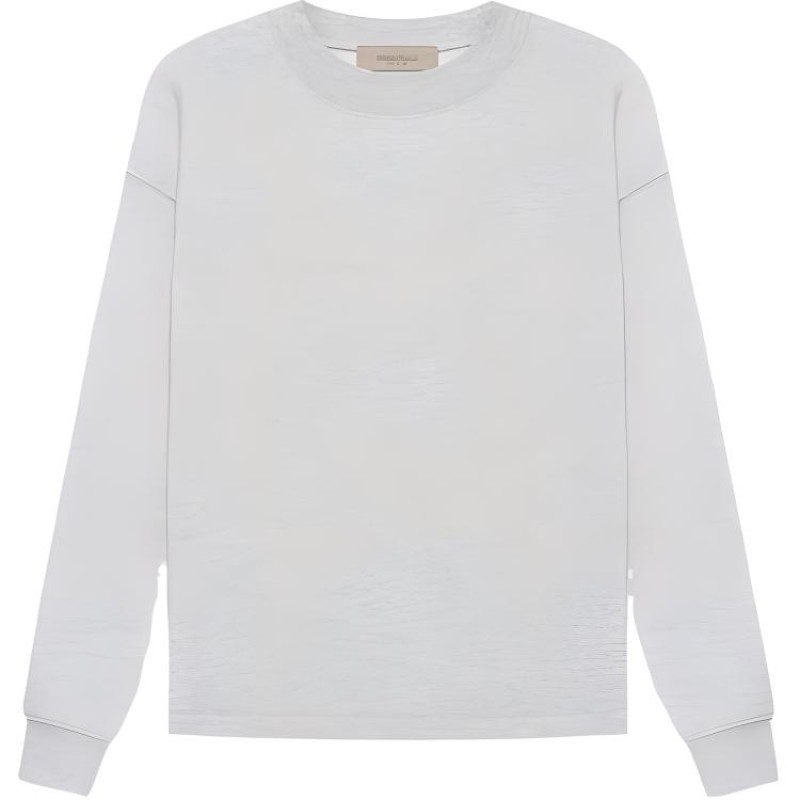 Fear of God Essentials SS22 Relaxed Crewneck Light Oatmeal Logo