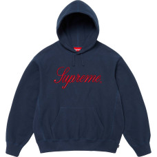 Supreme FW24 WEEK1 Embroidered Script Hooded Sweatshirt logo