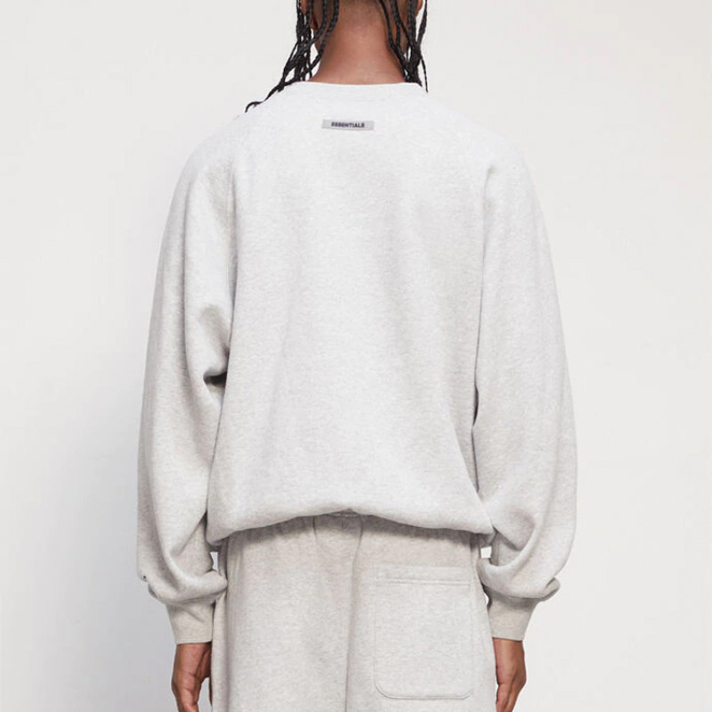 Fear of God Essentials Core Crew Neck Sweatshirt Heather Grey FW20