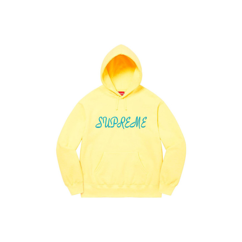 Supreme SS23 SS23 Week 1 SCRIPT HOODED SWEATSHIRT Logo