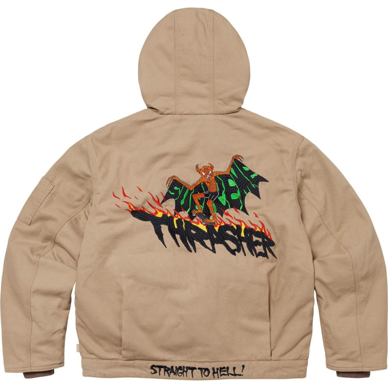Supreme x THRASHER FW24 WEEK6 Hooded Work Jacket