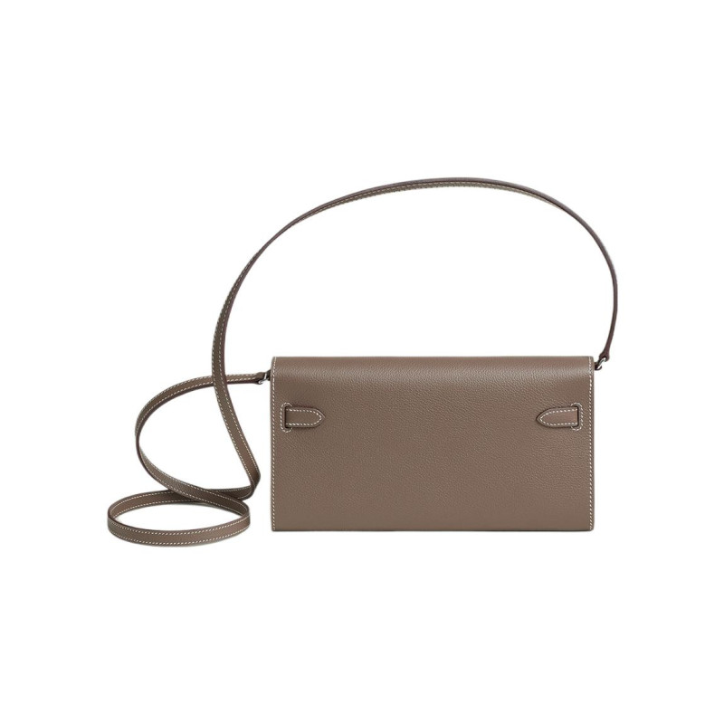 HERMES Kelly To Go classique Epsom 18 Etoupe