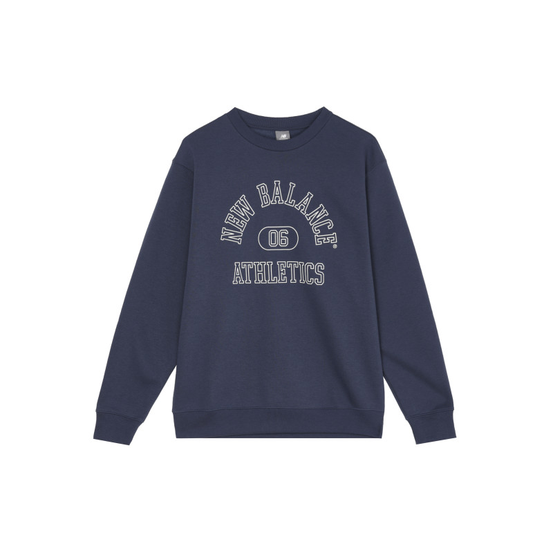 New Balance Graphic French Terry Sweat Crew logo
