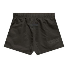 Fear of God Essentials FW22 Running Shorts Off Black Logo