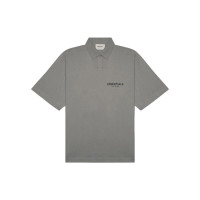 Fear of God Essentials FW20 Polo Shirt Cement LogoPolo