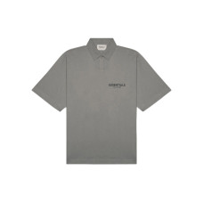 Fear of God Essentials FW20 Polo Shirt Cement LogoPolo