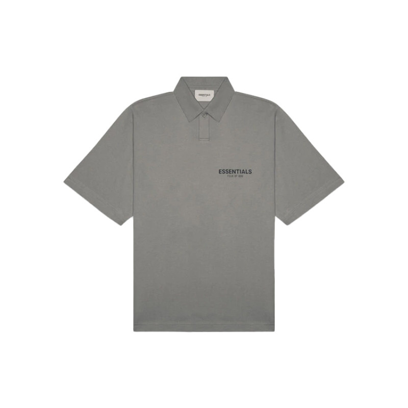 Fear of God Essentials FW20 Polo Shirt Cement LogoPolo