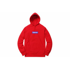 Supreme FW17 Box Logo Hooded Sweatshirt Red Bogo