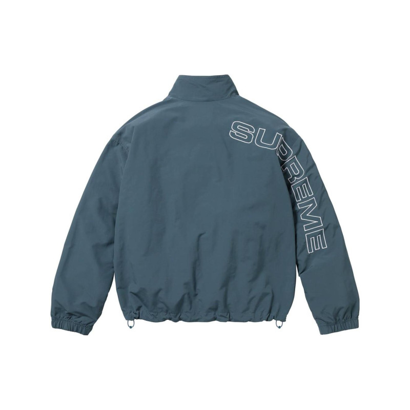 Supreme FW23 WEEK1 SPELLOUT EMBROIDERED TRACK JACKET Logo