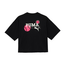 PUMA CLASSICS COURT GIRL SHORTSLEEVE TEE LogoT