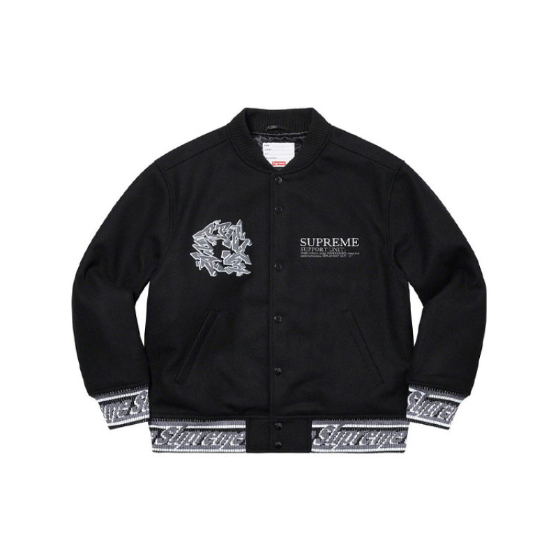 Supreme FW21 Week 12 Support Unit Varsity Jacket