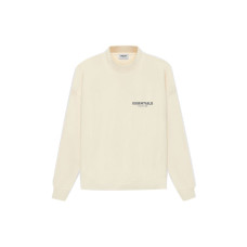 Fear of God Essentials SS21 Pull-Over Mockneck ButtercreamCream Logo