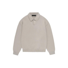 Fear of God Essentials FW23 Polo Silver Cloud