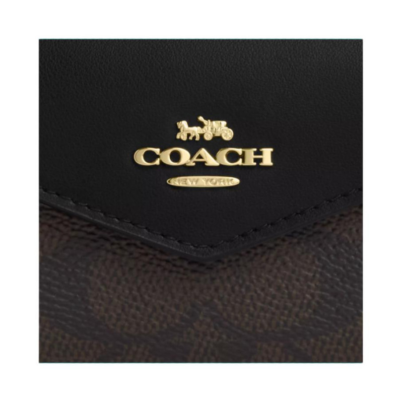 COACH Flap Card Case 10 Logo