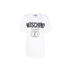 MOSCHINO SS22 Double Smiley LogoT