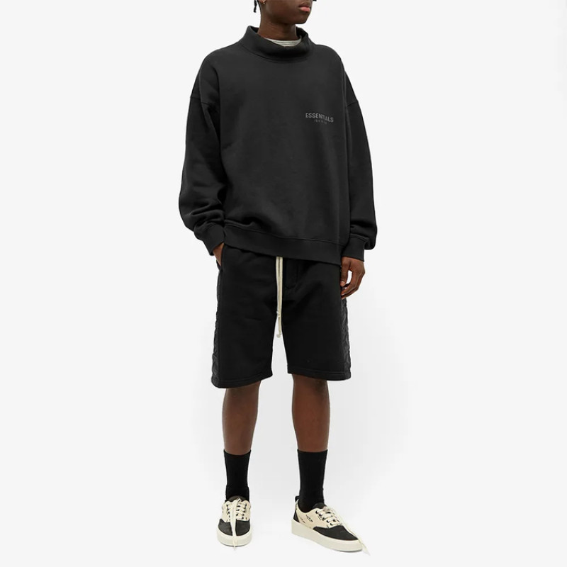Fear of God Essentials FW20 Mock Neck Sweat Black