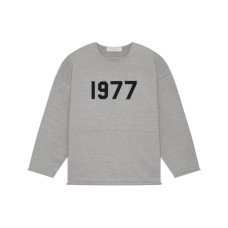 Fear of God Essentials SS22 Raw edge sweater Dark Oatmeal 1977